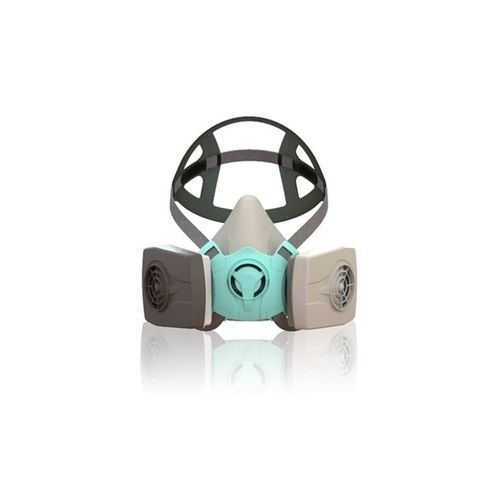 Mascarilla respiratoria con válvula de espiración - HM1500 - Mackwell Health - semimáscara / L / M