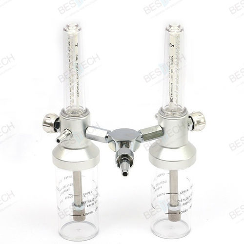 Flujómetro doble - BT-70-D - Bestech Technologies Co., Ltd - de oxígeno / para hospitales / con deshumidificador