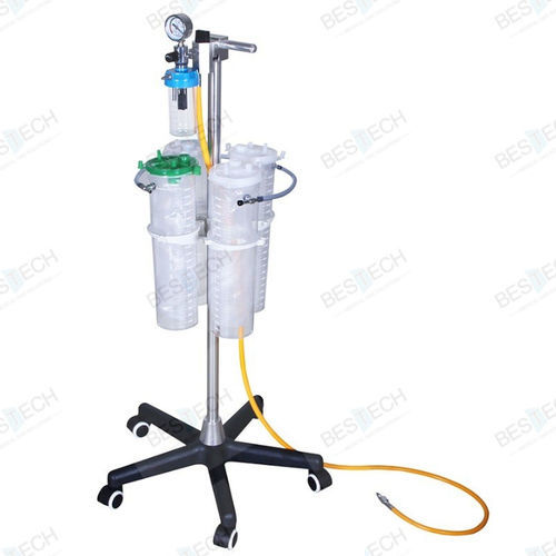 Aspirador quirúrgico neumático - BT-71-2XY - Bestech Technologies Co., Ltd - con ruedas