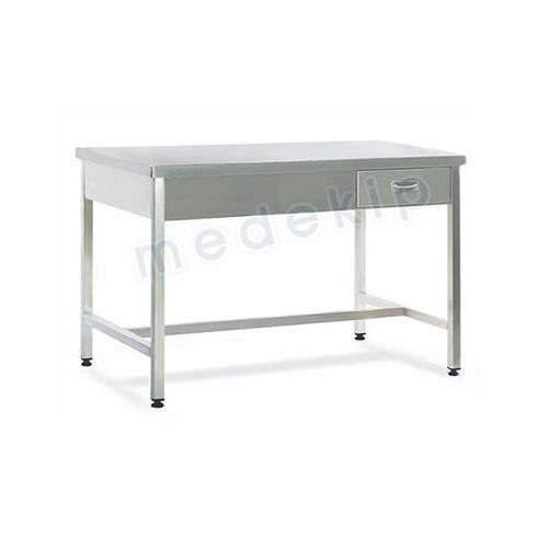 Mesa de acondicionamiento de instrumental médico - MED 1160 – 1161 - Medekip Medical - rectangular / con cajones