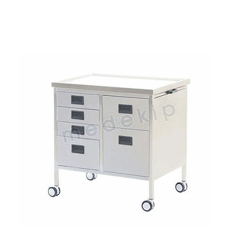 Carro médico - MED 2051 - 2056 - Medekip Medical - para medicamentos / de acero inoxidable / con cajón