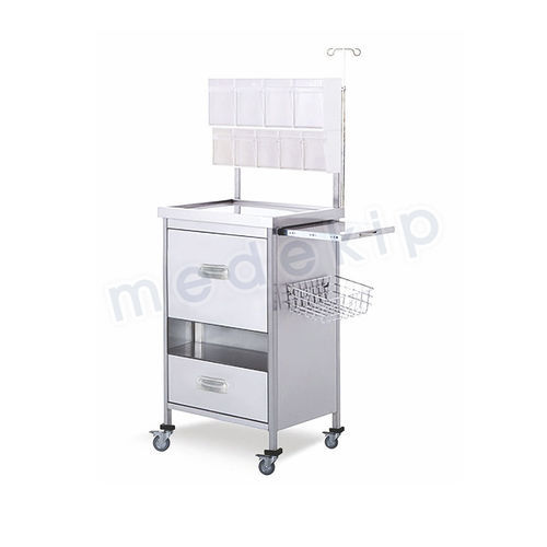 Carro médico - MED 1850 - 1900 - Medekip Medical - para instrumental / para medicamentos / de acero inoxidable