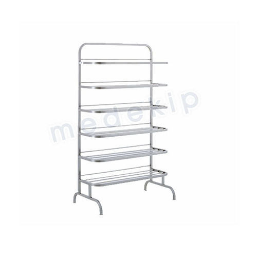 Carro médico - MED 1245 - 1246 - Medekip Medical - de uso general / de acero inoxidable / con estante