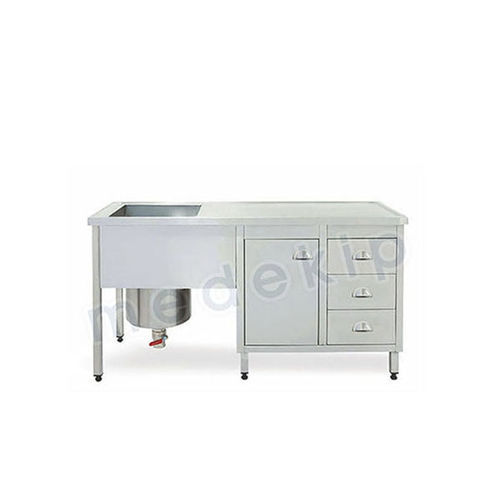 Mesa de trabajo - MED 1525 - 1530 - Medekip Medical - rectangular / con bañera