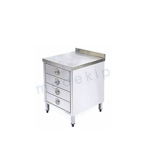 Escritorio cuadrado - MED 2085 - 2090 - Medekip Medical - 4 cajones / estación de trabajo