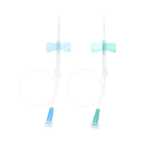 Aguja de extracción de sangre - BTF2134 - Jiangsu Fosafe Medical Technology - de seguridad / con aleta / 21 G