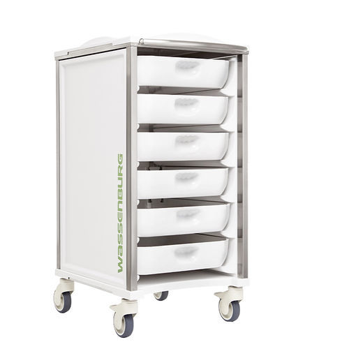 Carro médico - Wassenburg Medical Inc - para endoscopio / para transporte / de acero inoxidable