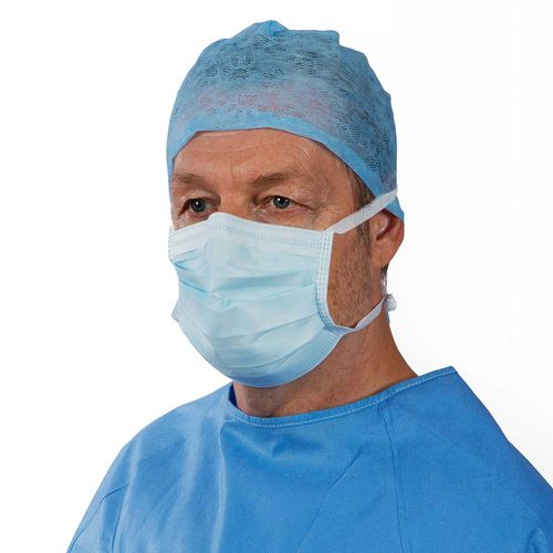 Mascarilla quirúrgica de tipo IIR - FLUIDSAFE™   - ISOL8 Healthcare - de polipropileno / sin látex / para adulto