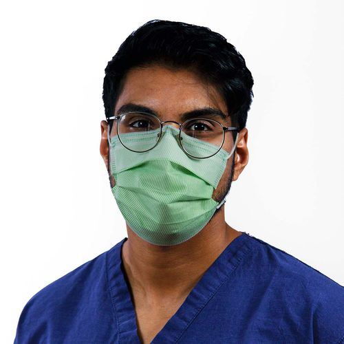 Máscara quirúrgica de polipropileno - IS8RM02P - ISOL8 Healthcare - sin látex / de tres capas / de un solo uso