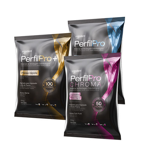 Material dental de alginato - PerfilPro - Vigodent Indústria e Comércio Ltda - para moldes para impresiones dentales / en polvo