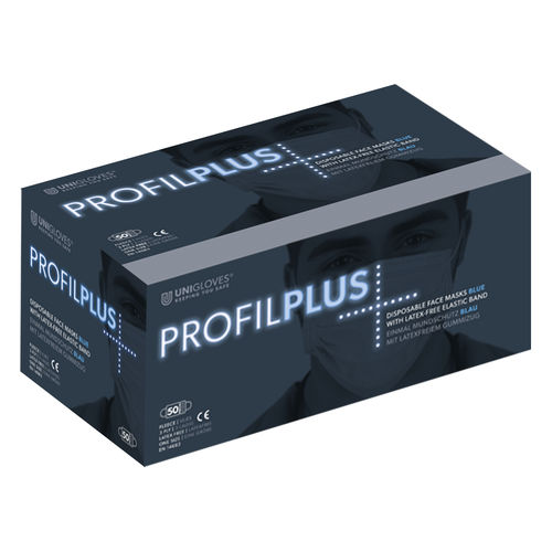 Mascarilla quirúrgica de tipo IIR - Profil Plus - Unigloves - sin látex / sin fibra de vidrio / para adulto