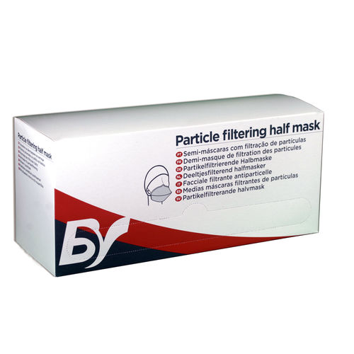 Mascarilla FFP2 - 465-102 - Unigloves - sin fibra de vidrio / sin válvula / pico de pato