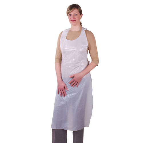 Delantal sanitario unisex - 5001 - Unigloves - de polietileno / impermeable / blanco
