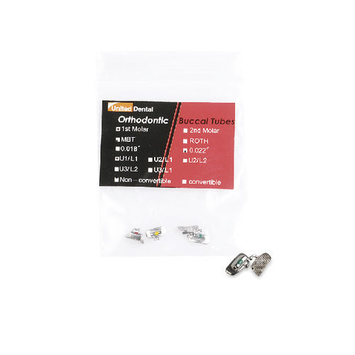 Tubo bucal molares - Bondent GmbH - no convertible / convertible / soldable