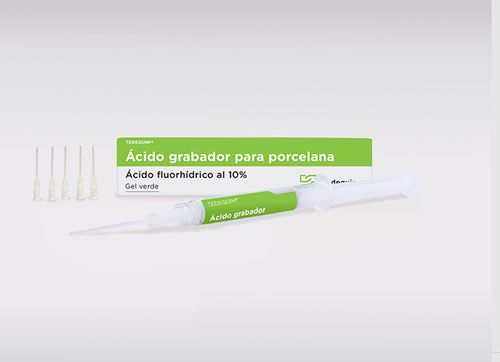 Material dental Ácido fluorhídrico - TEDEQUIM SRL - para onlays dentales / para corona / para puente dental
