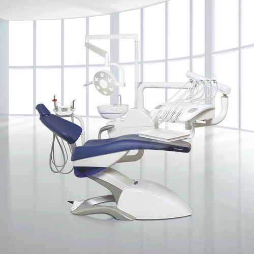Unidad dental con reposacabezas flexible - OVER  - Tecnomed Italia - con monitor / con sistema de higiene / con cámara intraoral