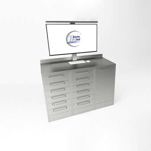 Armario para sala de operaciones - MATRIX - Tecnomed Italia - con cajón / con puerta / de acero inoxidable