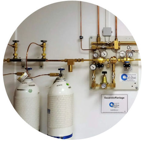 Unidad de distribución de gases medicinales N2O - Baldus Sedation & Co. - de pared