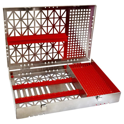 Cassette de esterilización para instrumental dental - OR-9712 - Sheroski Sverige - perforado / de acero inoxidable / apto para autoclave