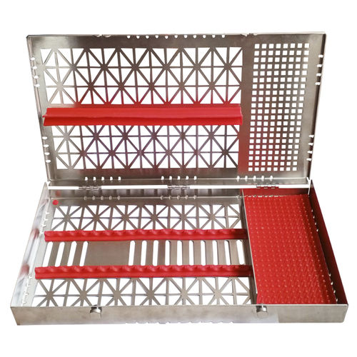 Cassette de esterilización para instrumental dental - OR-9987 - Sheroski Sverige - perforado / de acero inoxidable / apto para autoclave
