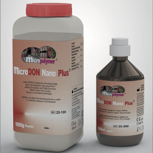 Material dental de fibra acrílica - microDon Nano Plus ®  - megadental italia - de resina / para prótesis dentales / para la fabricación de dentaduras postizas