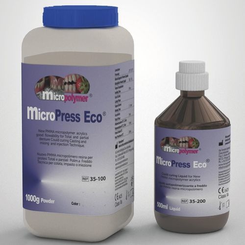 Material dental de fibra acrílica - micro Press Eco ®  - megadental italia - de resina / de fundición / para prótesis dentales