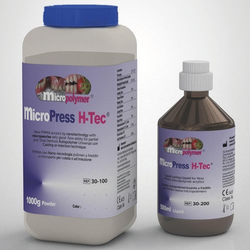 Material dental de fibra acrílica - micro Press H-Tec ® - megadental italia - de resina / de fundición / para prótesis dentales