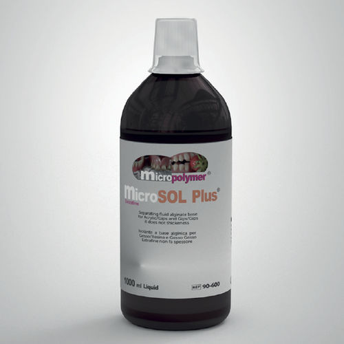 Material dental de alginato - micro Sol Plus ®  - megadental italia - para restauración dental / líquido