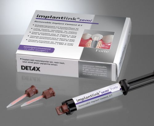 Adhesivo dental para restauración dental - implantlink® - DETAX GmbH - de resina / temporal
