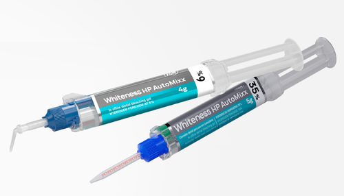Material dental en peróxido de hidrógeno - Whiteness HP AutoMixx - Dentscare Ltda. - de blanqueamiento dental / de gel