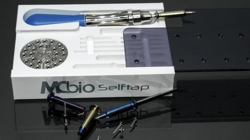 Kit de instrumentos para cirugía maxilofacial - SelfTap - MC Bio - para cirugía craneomaxilofacial / para cirugía dental / apto para autoclave