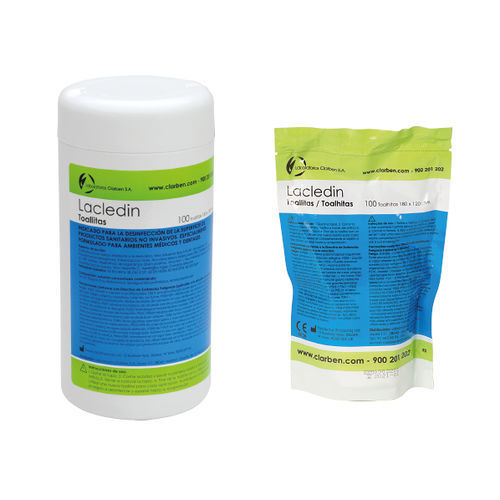Toallita limpiadora para suelos y superficies - Lacledin® - Laboratorios Clarben S.A. - lote de 100