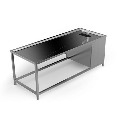 Mesa de autopsia de medicina legal - PMT-110 - PALOMA - rectangular / de acero inoxidable