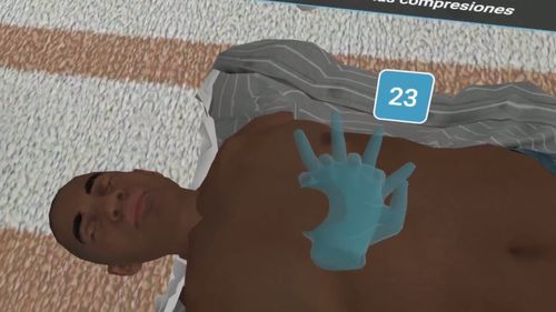 Sala de realidad virtual inmersiva - MetaMedics - RV / de primeros auxilios / de emergencia