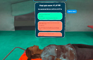 Sala de realidad virtual inmersiva - Disaster Response - MetaMedics - RV / para cuidados de enfermería / cuidados intensivos
