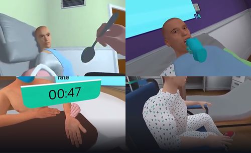 Simulador para cuidados de enfermería - MetaMedics - de realidad virtual / inmersiva