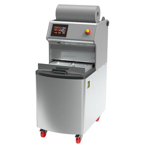 Operculadora semiautomática - MIZAR FCH-80 - TESMIT - compacta / con pantalla táctil / con ruedas