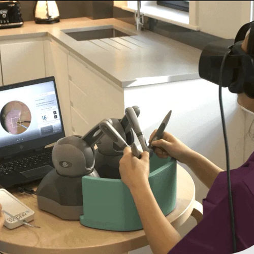 Simulador de realidad virtual - HAPTICVR™ - FundamentalVR - de formación / de cirugía / estación de trabajo