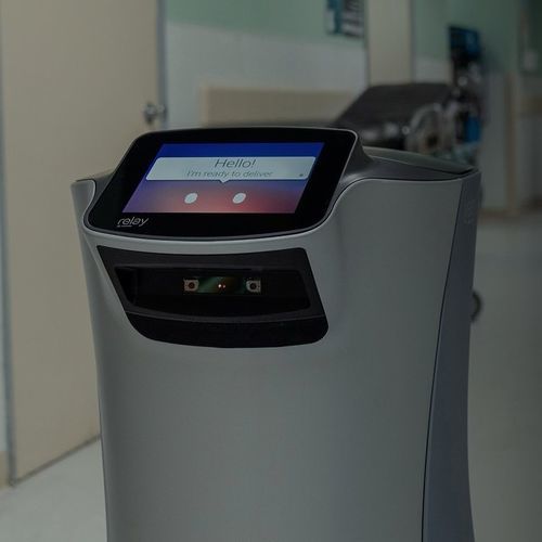 Robot de entrega para hospitales - Relay Robotics - de medicamentos / de muestras