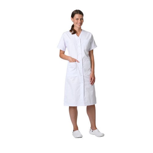 Casaca sanitaria para mujer - CAROLINE - Bastié - blanca / azul / verde