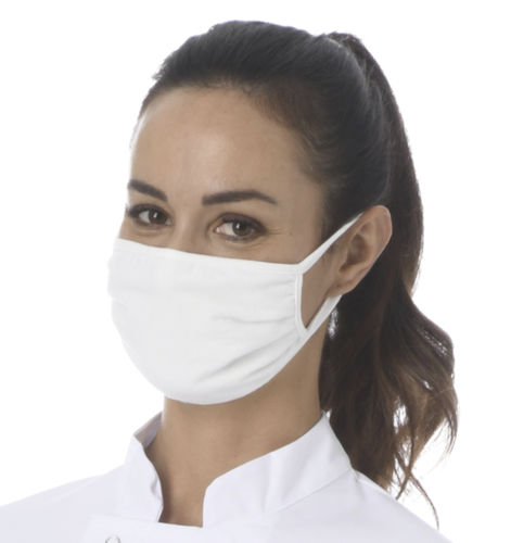 Mascarilla de protección de algodón - Bastié - de poliéster / semimáscara / para adulto