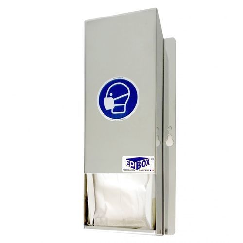 Dispensador de mascarillas - 957900 - Epibox - de acero inoxidable