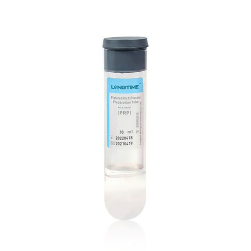 Tubo de extracción para plasma rico en plaquetas - LT-PRP-30ml - Zhuhai Longtime Biological Technology Co., Ltd. - cilíndrico / de sangre / de células