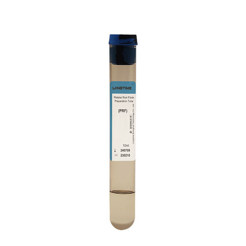 Tubo de extracción de laboratorio - PRF-10ml - Zhuhai Longtime Biological Technology Co., Ltd. - cilíndrico / de sangre / de tejidos