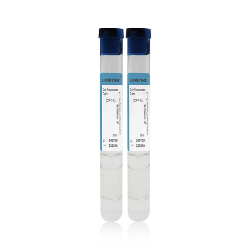 Tubo de extracción para diagnóstico - LT-CPT-8ml - Zhuhai Longtime Biological Technology Co., Ltd. - para plasma rico en plaquetas / cilíndrico / de sangre