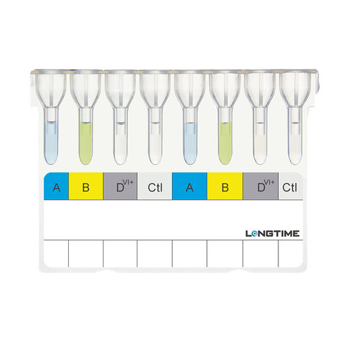 Kit de prueba de agrupamiento sanguíneo - REF-76503 - Zhuhai Longtime Biological Technology Co., Ltd.