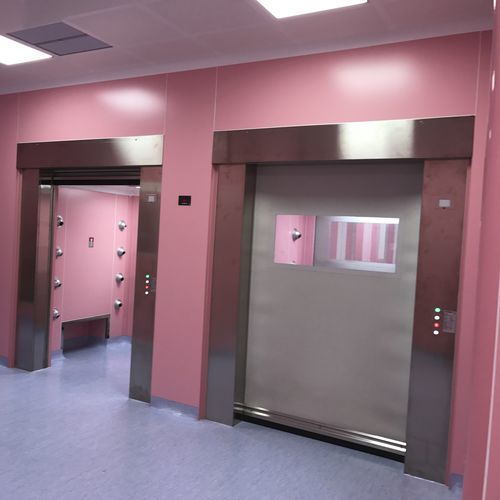 Puerta para sala blanca - SUPER CLEAN - Moreschi Chiusure Industriali S.r.l. - de protección / de aislamiento / de servicio