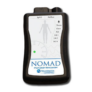 Polisomnógrafo 12 canales - Nomad  - Neurotronics - con monitorización SpO2 / ambulatorio
