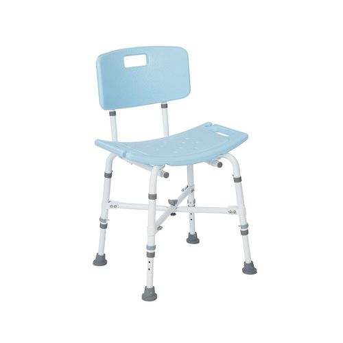 Silla de ducha con respaldo - B4500 series - Rhythm Healthcare - de altura variable