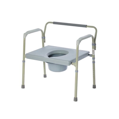 Silla con orinal bariátrica - B3600F - Rhythm Healthcare - con reposabrazos / de altura variable